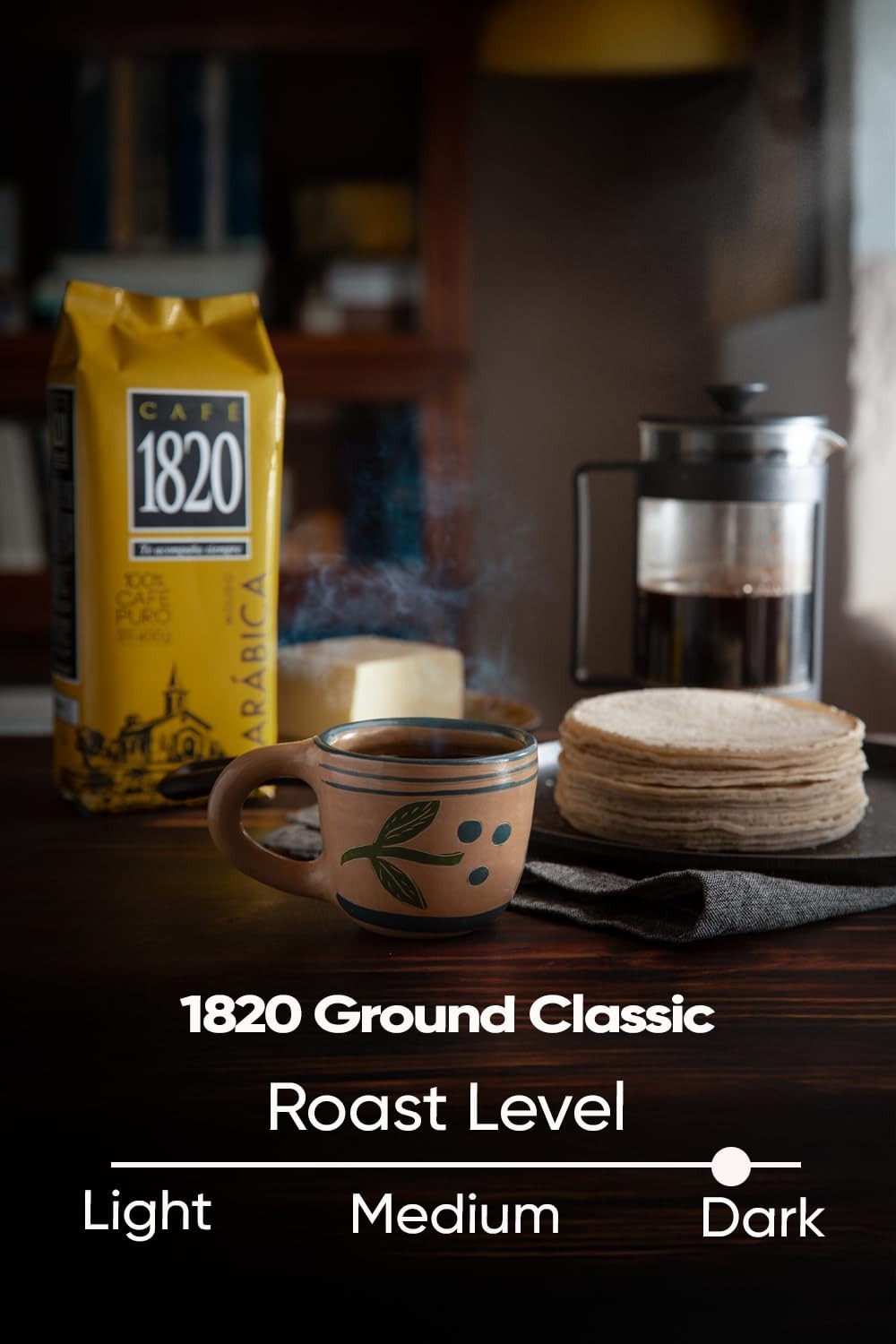 Café 1820 Ground Coffee Classic Costa Rica Gourmet Arabica 18 oz