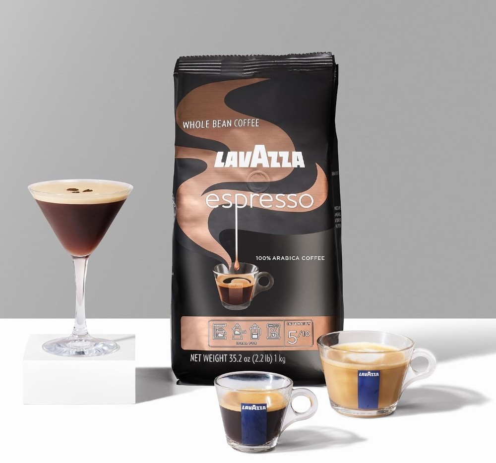 Lavazza Espresso Whole Bean Coffee, Medium Roast, 100% Arabica, 2.2 lb Bag