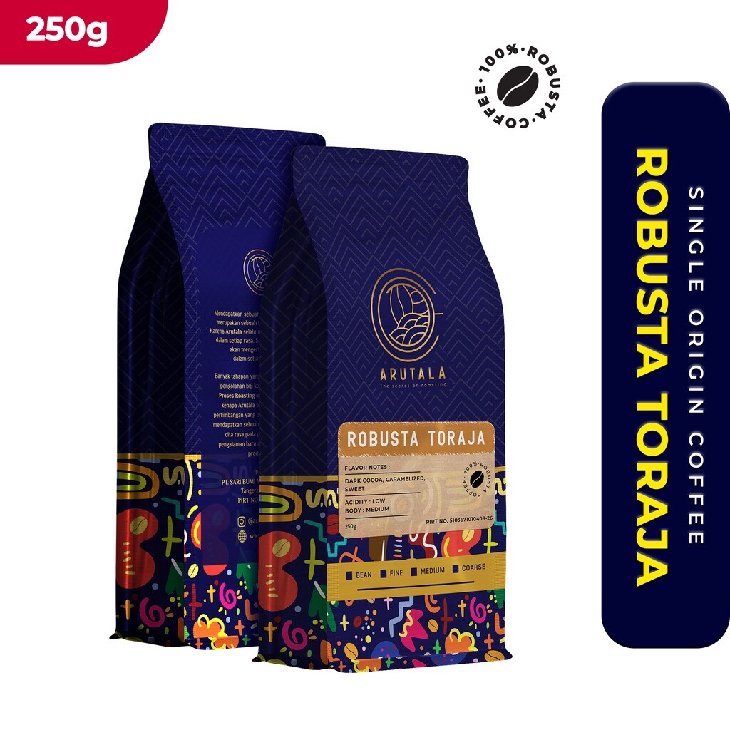 Toraja Robusta Roasted Coffee Powder Sumatera Indonesia