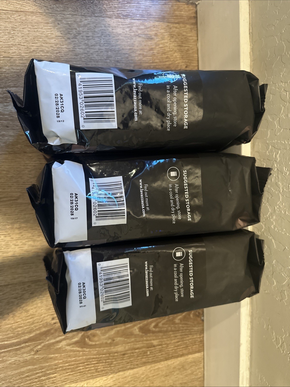 Lavazza Espresso Whole Bean Coffee Medium Roast 100% Arabica 2.2 lb Bag 3 Pack