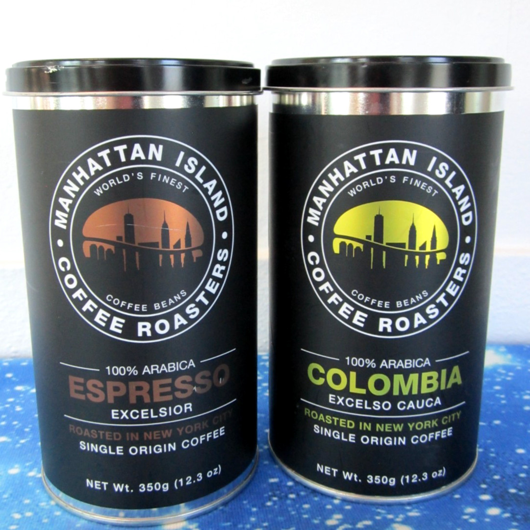 Single Origin Coffee Beans Columbian & Espresso Dark Manhattan Island Roasters