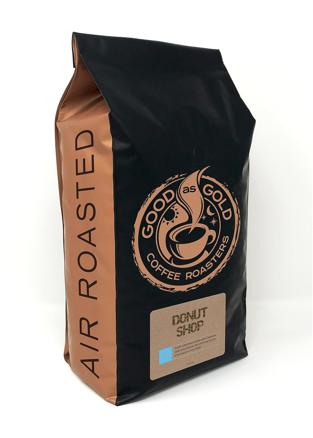 Donut Shop Blend Coffee – Light/Medium Roast Whole Bean 5 lb Bag