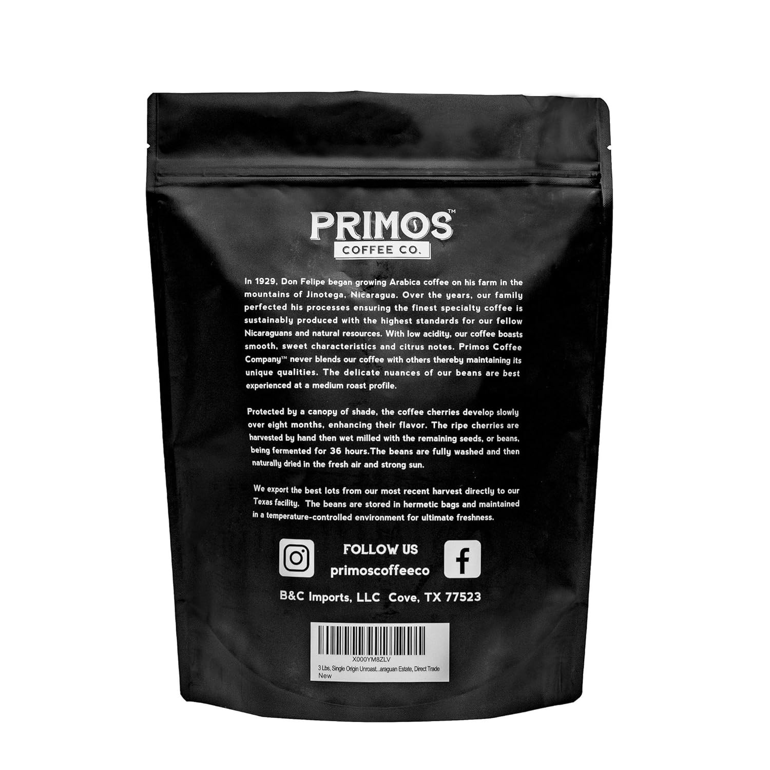 3 Lb, Single Origin Unroasted Green Coffee Beans, Specialty Grade from Single Ni