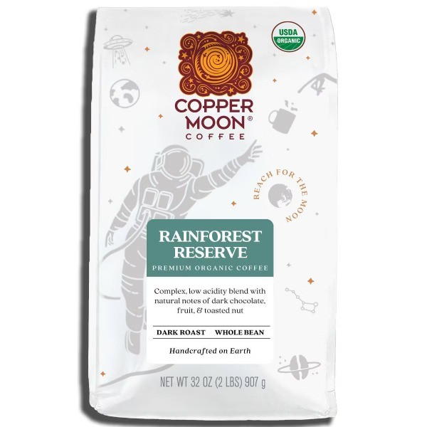 Rainforest Reserve Organic Blend Dark Roast Whole Bean Coffee – 2lbs