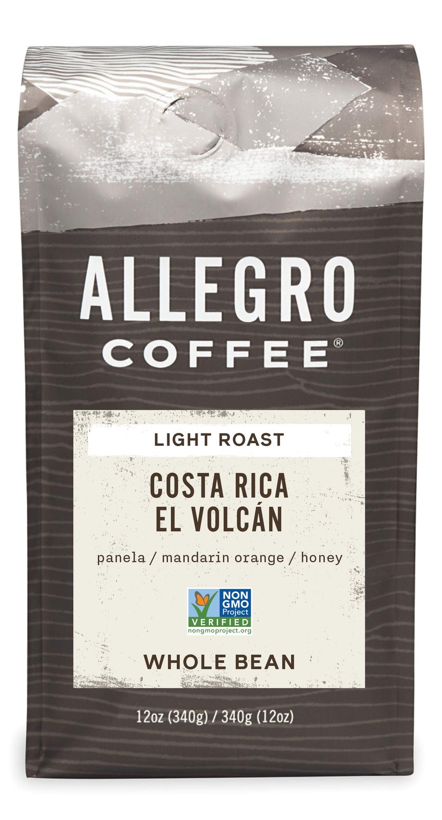 Allegro Coffee, Coffee Costa Rica El Volcan Whole Bean, 12 Ounce (Pack of 1)