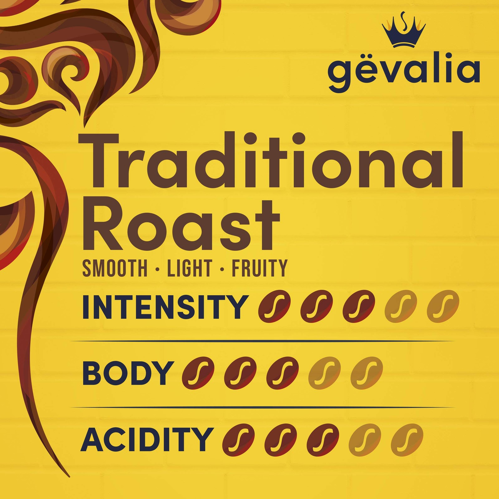 Gevalia Mild Roast Whole Bean Coffee (12 oz Bag) 12 Ounce (Pack of 1)