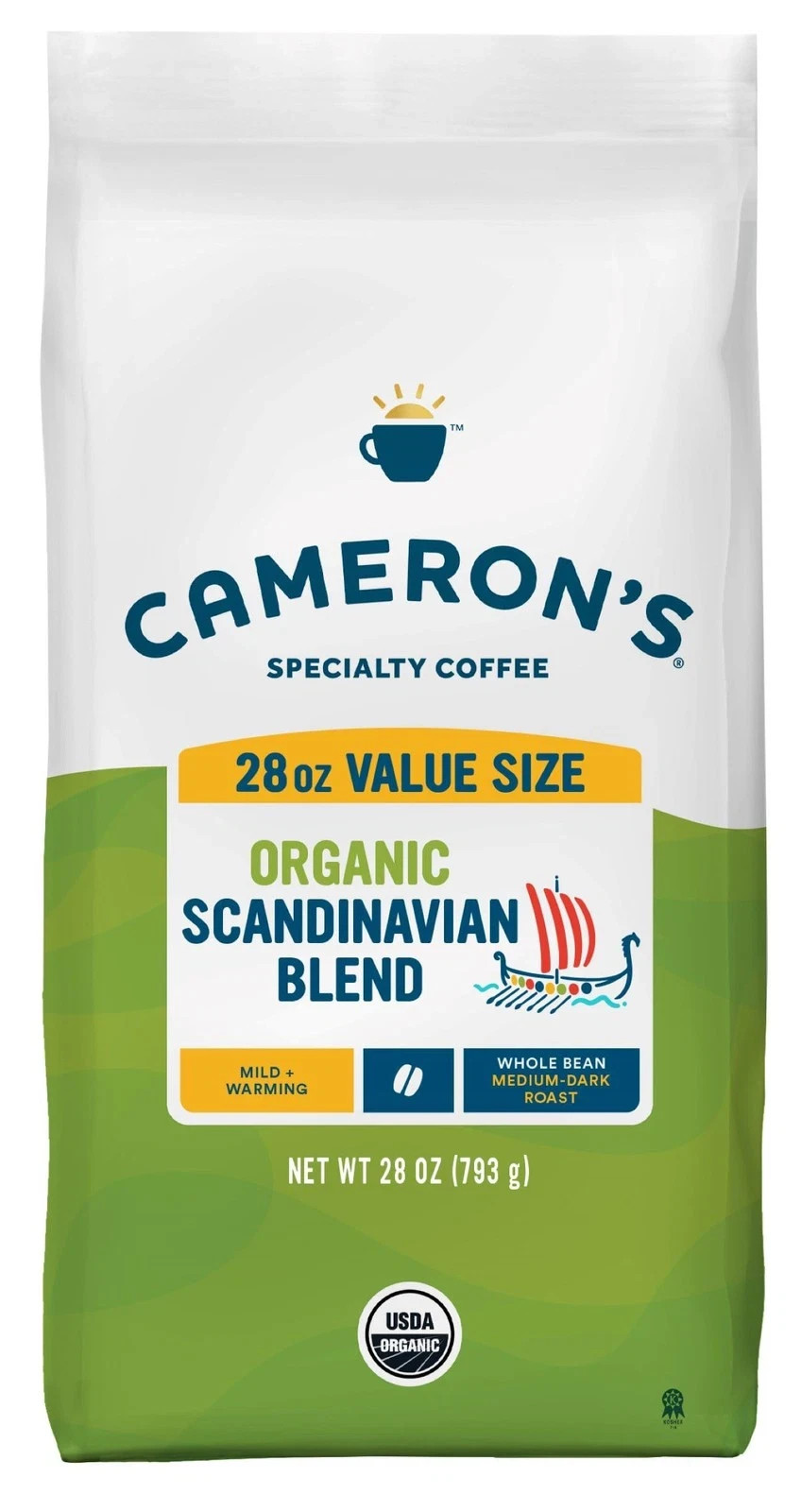 Cameron’s Coffee Roasted Whole Bean Coffee, 28 Ounce (Pack of 1), Brown