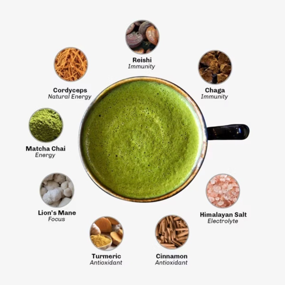 Brand new, authentic MUDWTR Organic Matcha Mushroom Coffee Alternative – 2.5oz