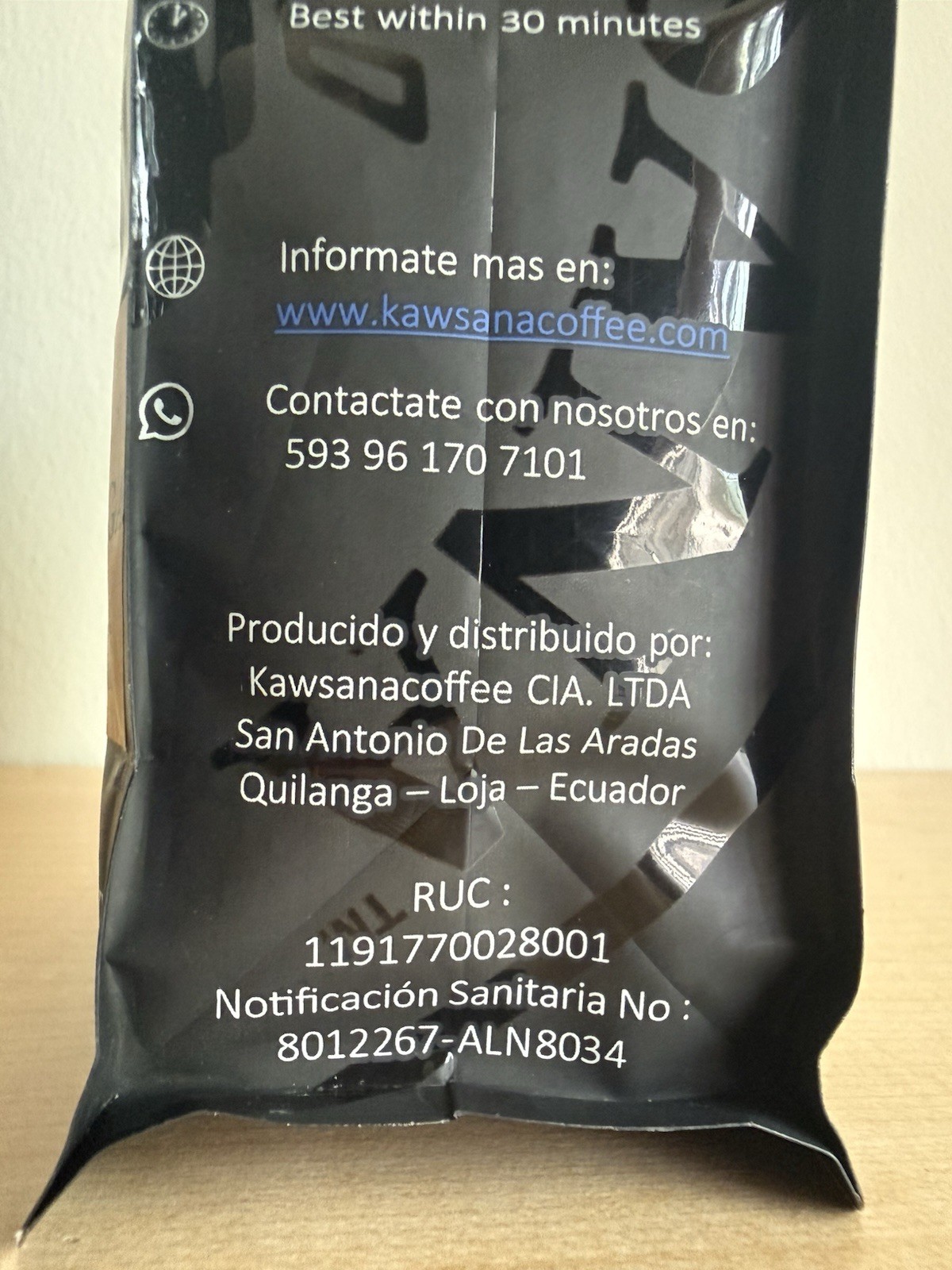 Kawsana Ecuadorian Coffee 340g – Specialty Whole Bean/Ground Coffee Loja Origin