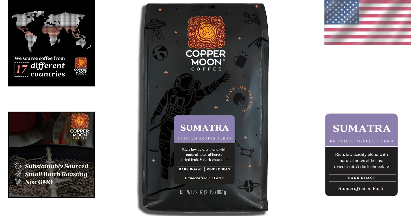 2 Lb Sumatra Whole Bean Dark Roast Coffee – Earthy Notes & Intensity Unmatched