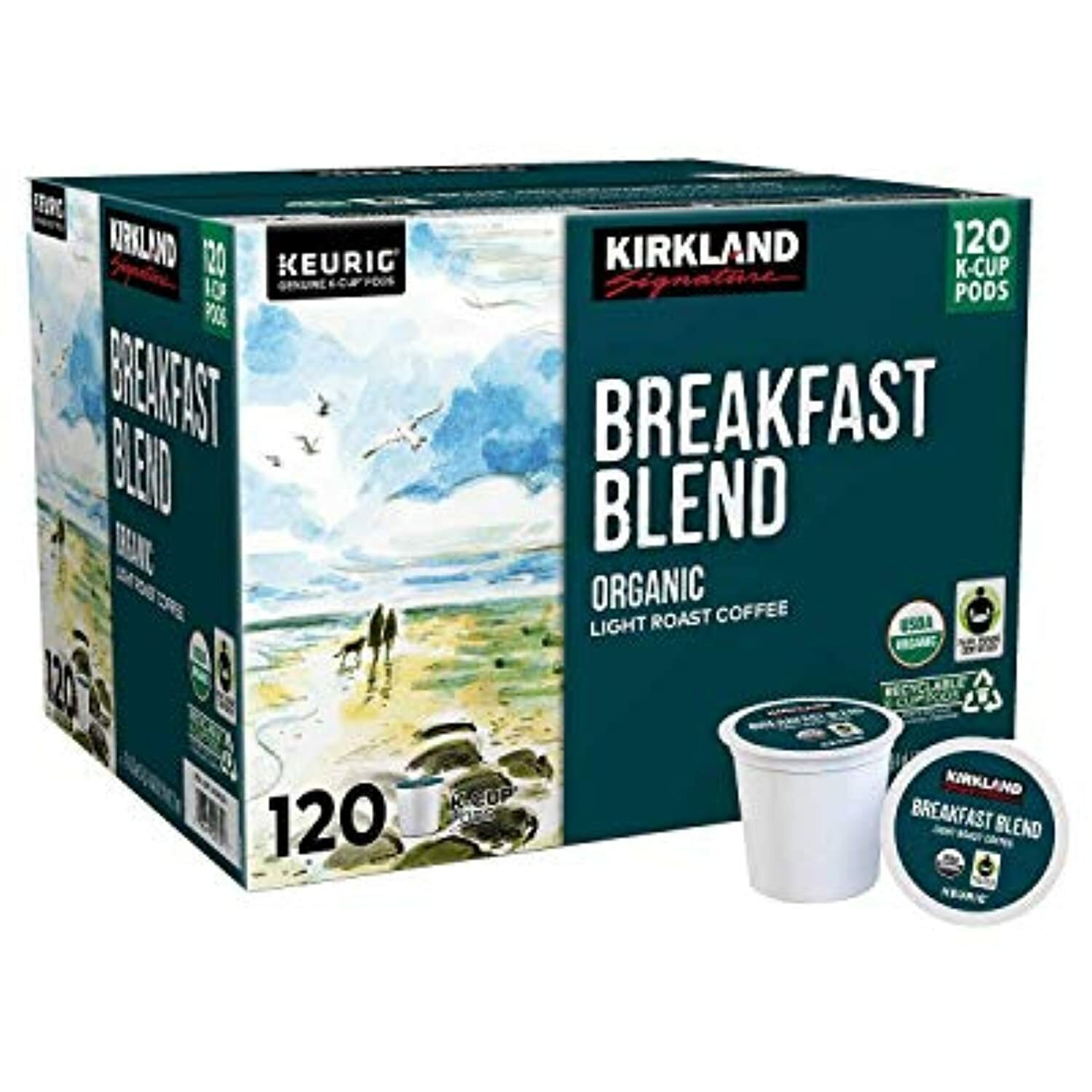 Kirkland Signature Organic Breakfast Blend Light-Roast Coffee