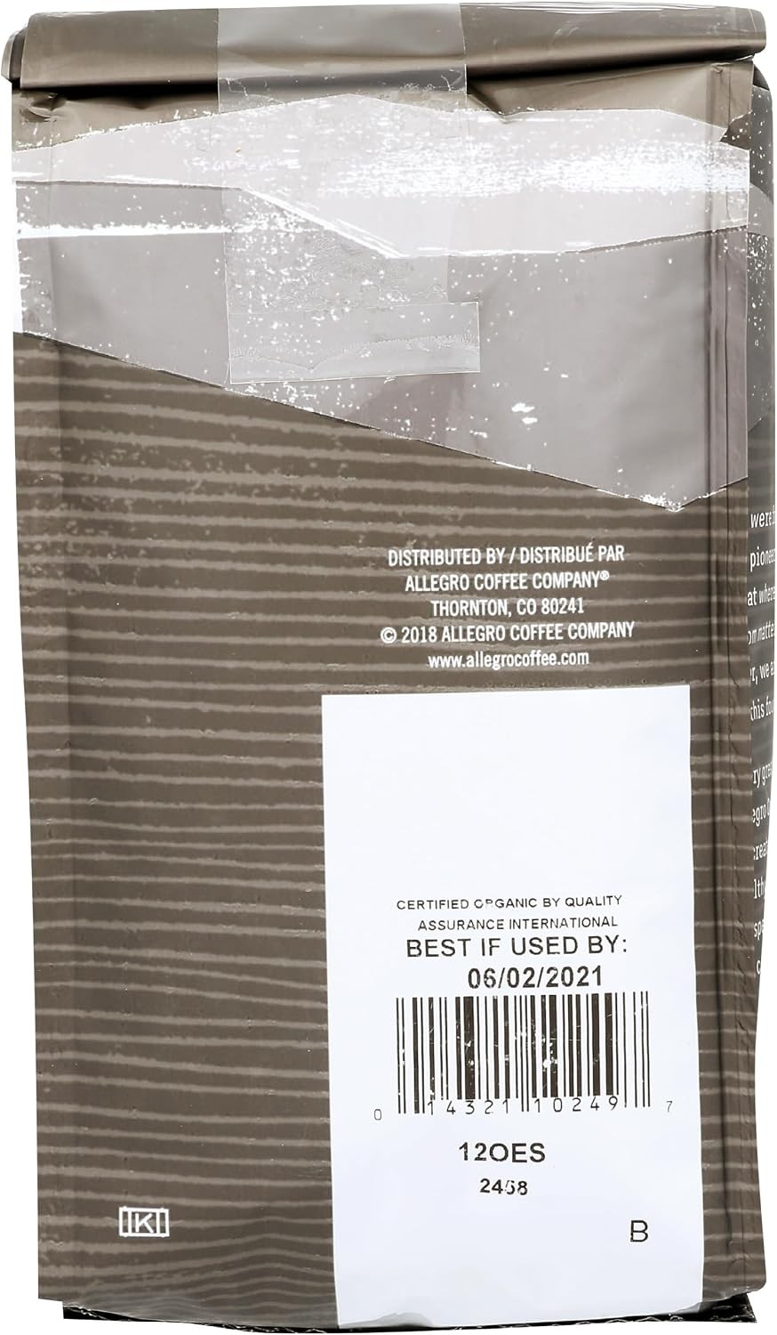 Allegro Coffee Organic Espresso Sierra Whole Bean Coffee, 12 oz