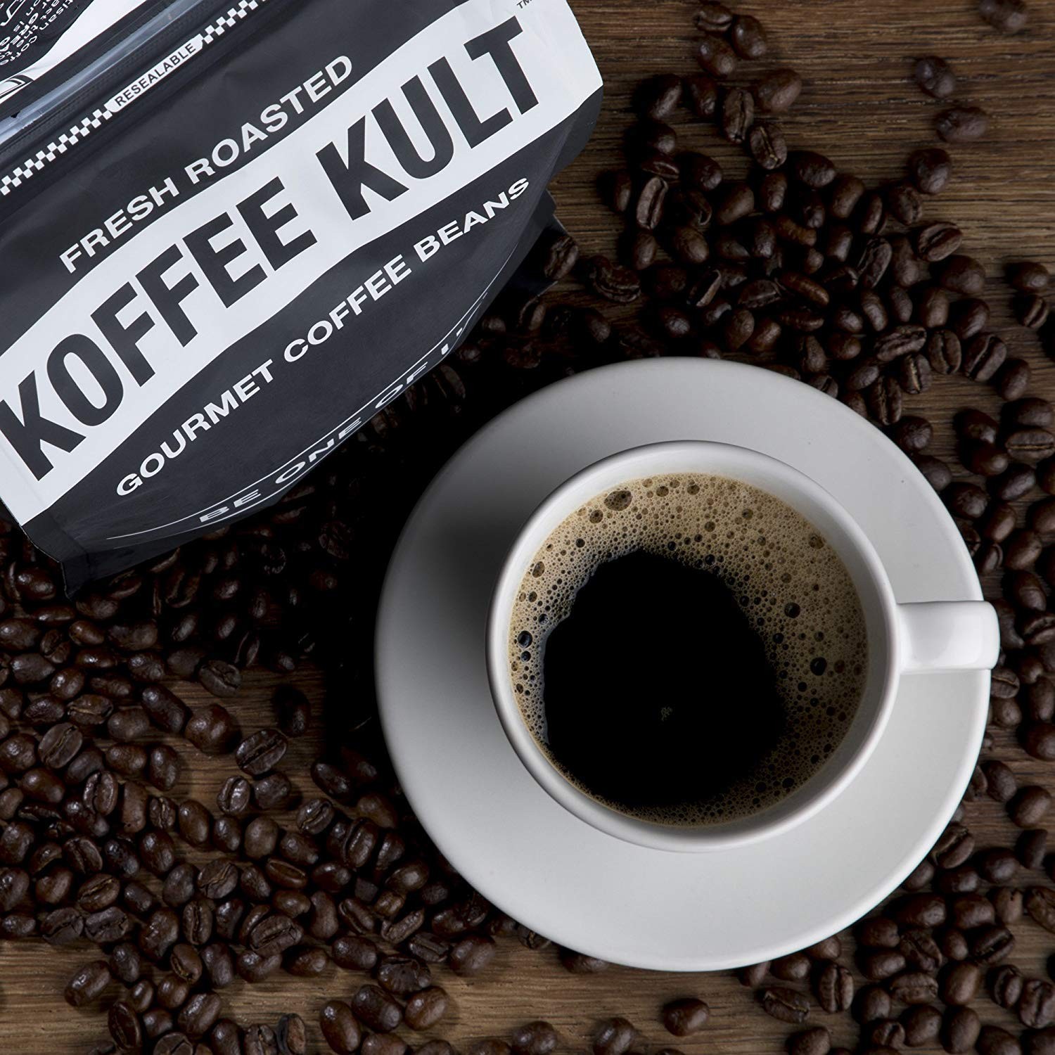 Koffee Kult Road Dog Dark Roast Coffee Beans whole bean, 12oz