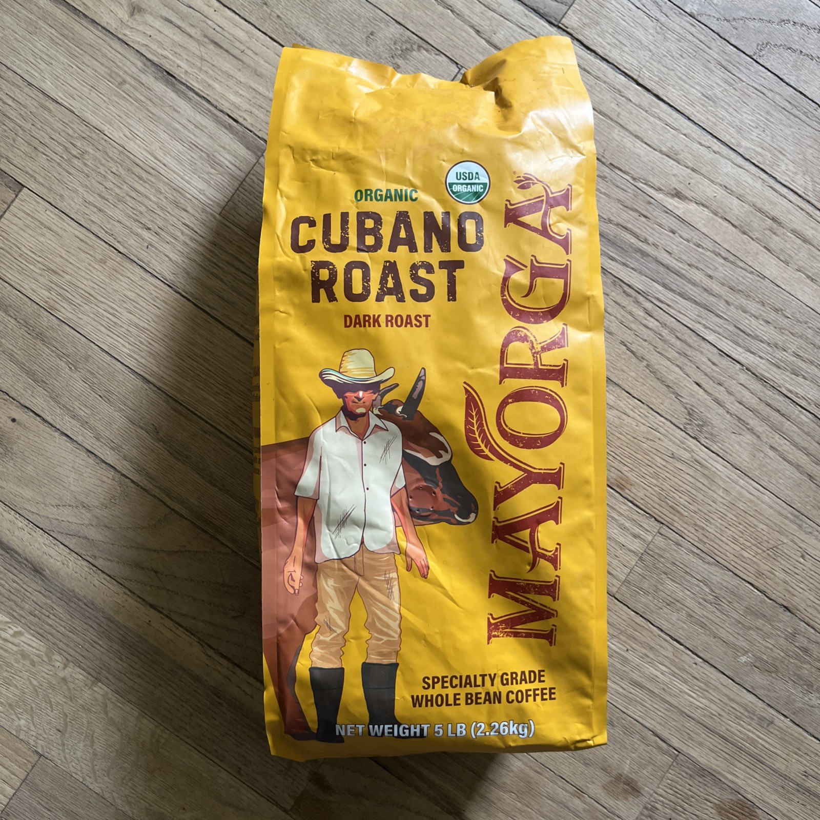Huge 5 Lbs Whole Bean Coffee Organic MAYORGA Specialty Grade Dark Roast