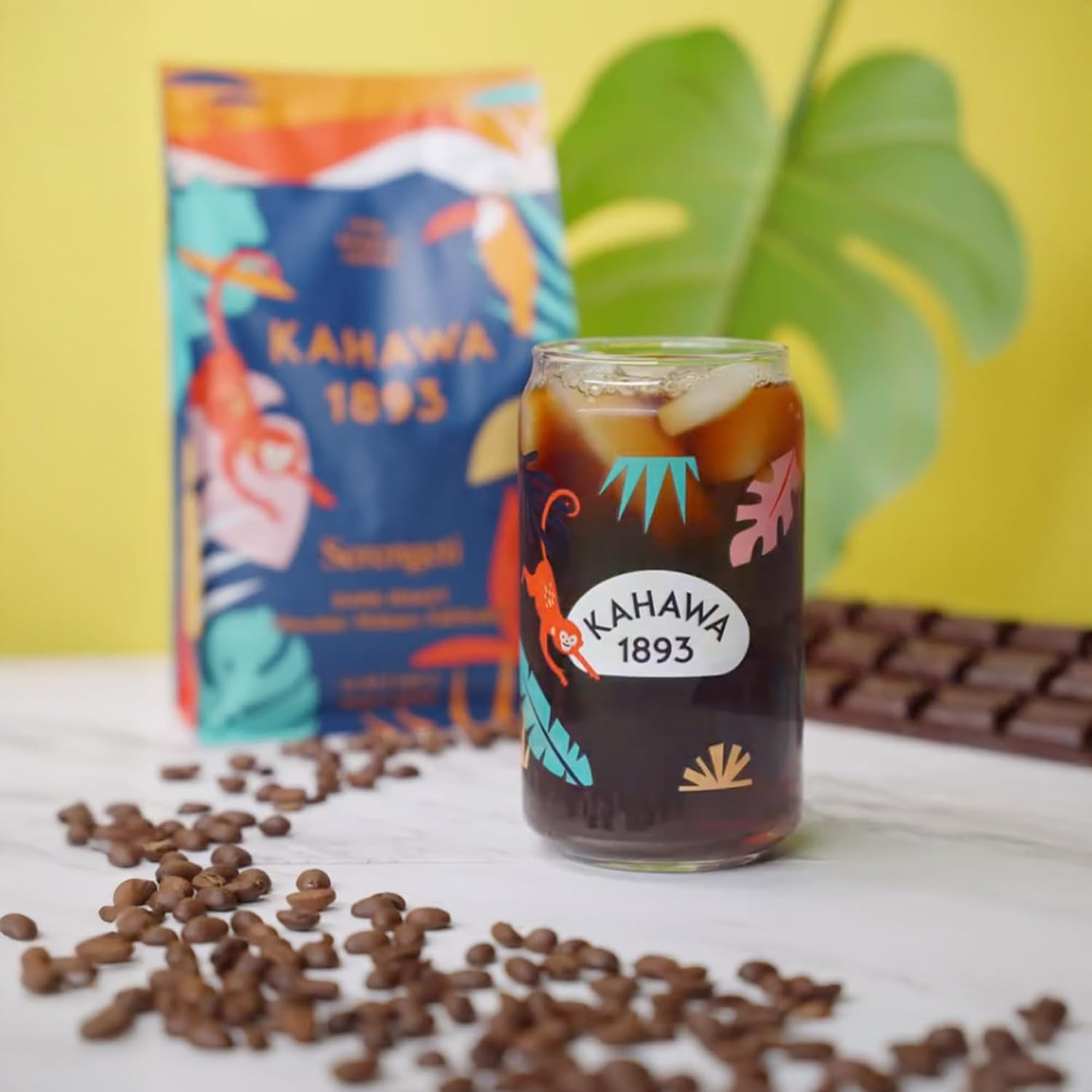 Whole Bean Coffee Dark Roast Serengeti Blend 24 Oz | as Seen on Shark Tank, Low
