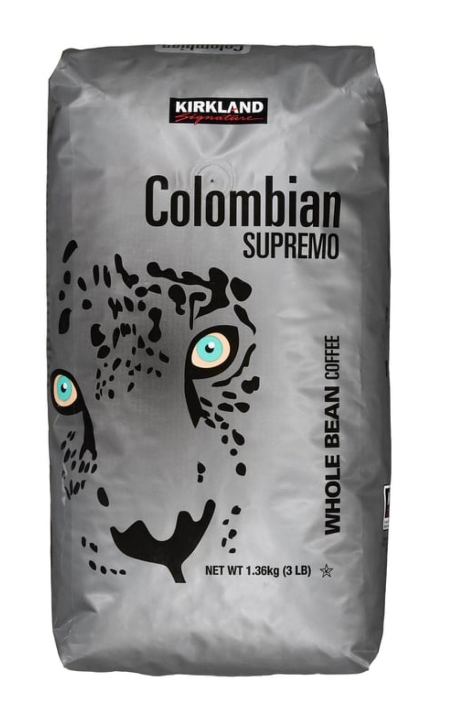 Kirkland Signature 100% Colombian Supremo Coffee, 48 Oz EXP 05/14/27