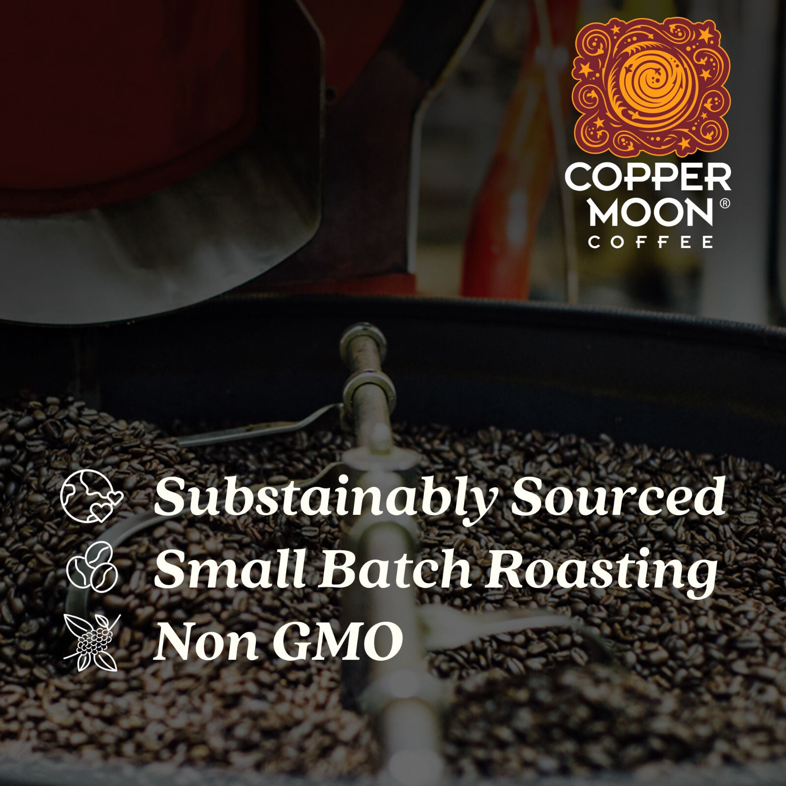 Copper Moon Coffee Tropical Coconut, Medium Roast Whole Bean, 2 Lb.