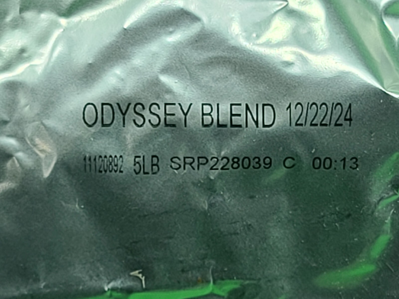 Lot of 2 5lbs Starbucks Odyssey Blend Whole Coffee Bean- BB-12/22/24 -SEALED-NEW