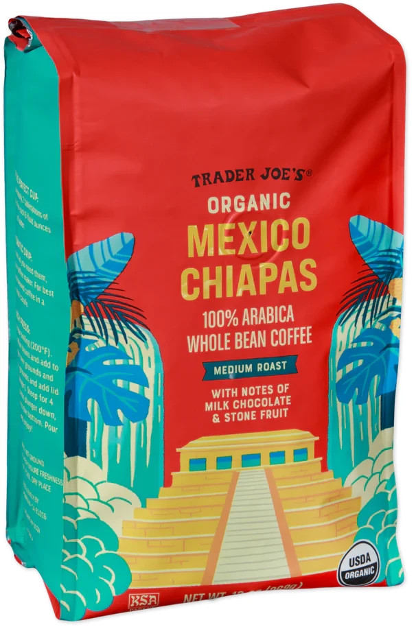 Trader Joe’s 13 oz Organic MEXICO CHIAPAS 100% Arabica Whole Bean Coffee BB 1/27