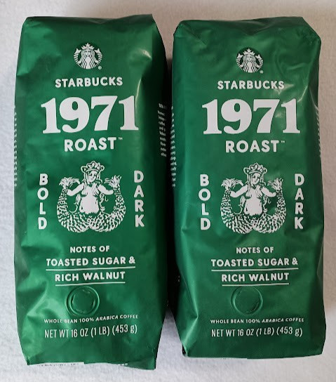 Starbucks 1971 Anniversary 2 Bags 2026 Dark Roast Whole Bean Coffee