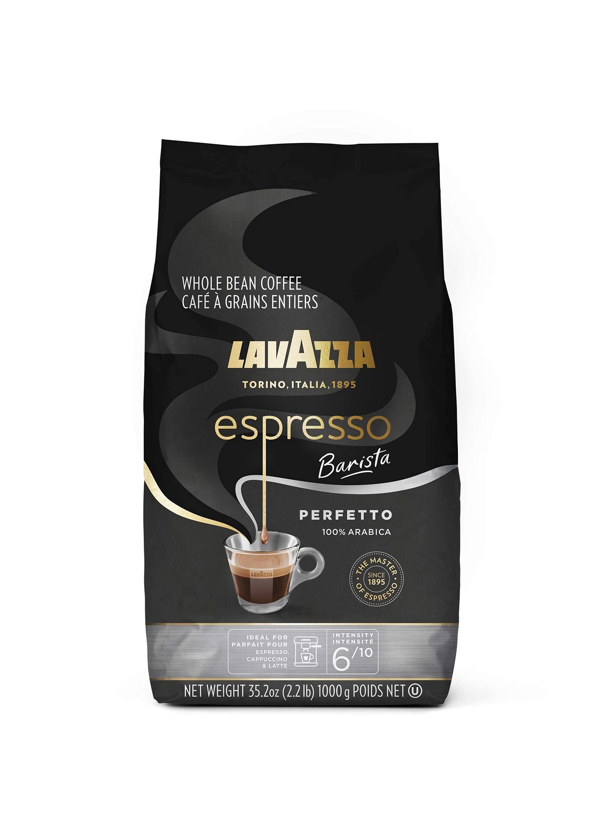 Espresso Barista Perfetto Whole Bean Coffee 100% Arabica, Medium Espresso Roa…