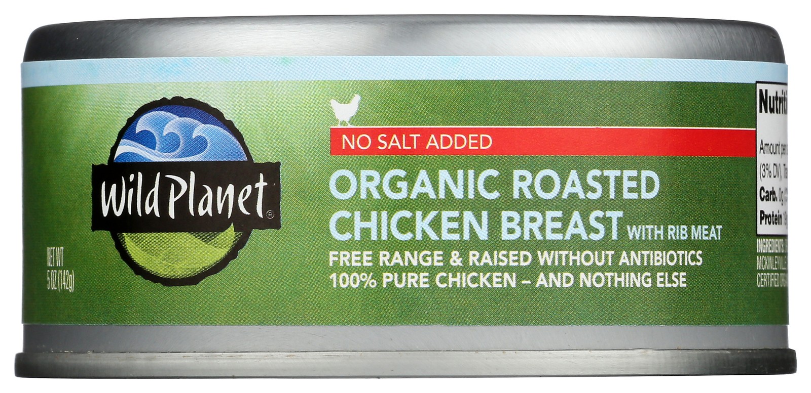 Organic Roasted Chicken Breast Wild Planet No Salt Added 5 Oz 12 Pack