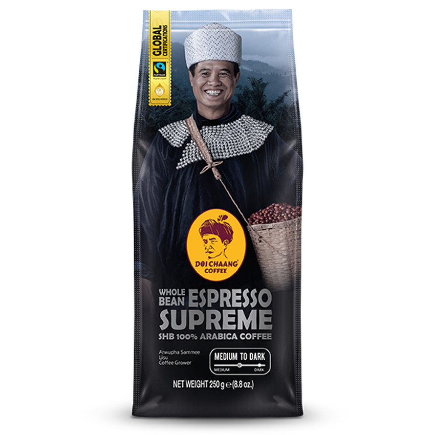 2X Whole Bean Coffee Doi Chaang World Class Espresso Supreme Origin Premium Thai