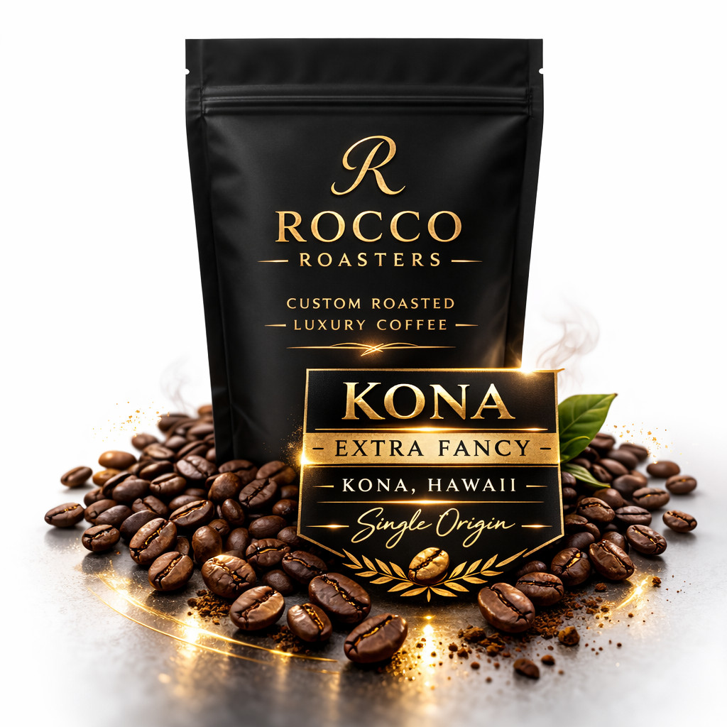 100% Kona Extra Fancy Coffee, Genuine, Freshly Roasted or Green, 20 x 1 lb Bags