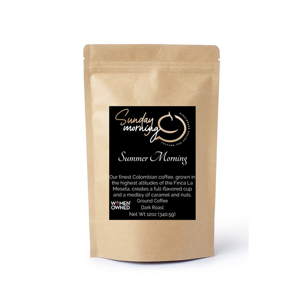 Sunday Morning Summer Morning Coffee 100% Arabica Locally Roasted 12oz (340 g)