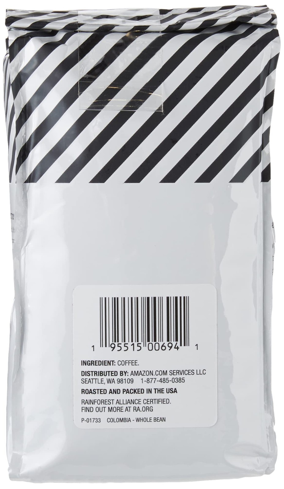 Amazon Fresh Colombia Whole Bean Coffee, Medium Roast, 12 Ounce (Pack of 1)