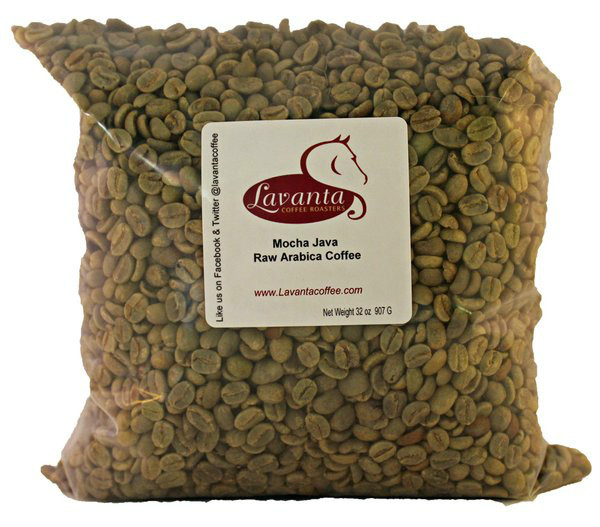 LAVANTA COFFEE GREEN MOCHA JAVA BLEND TWO POUND PACKAGE