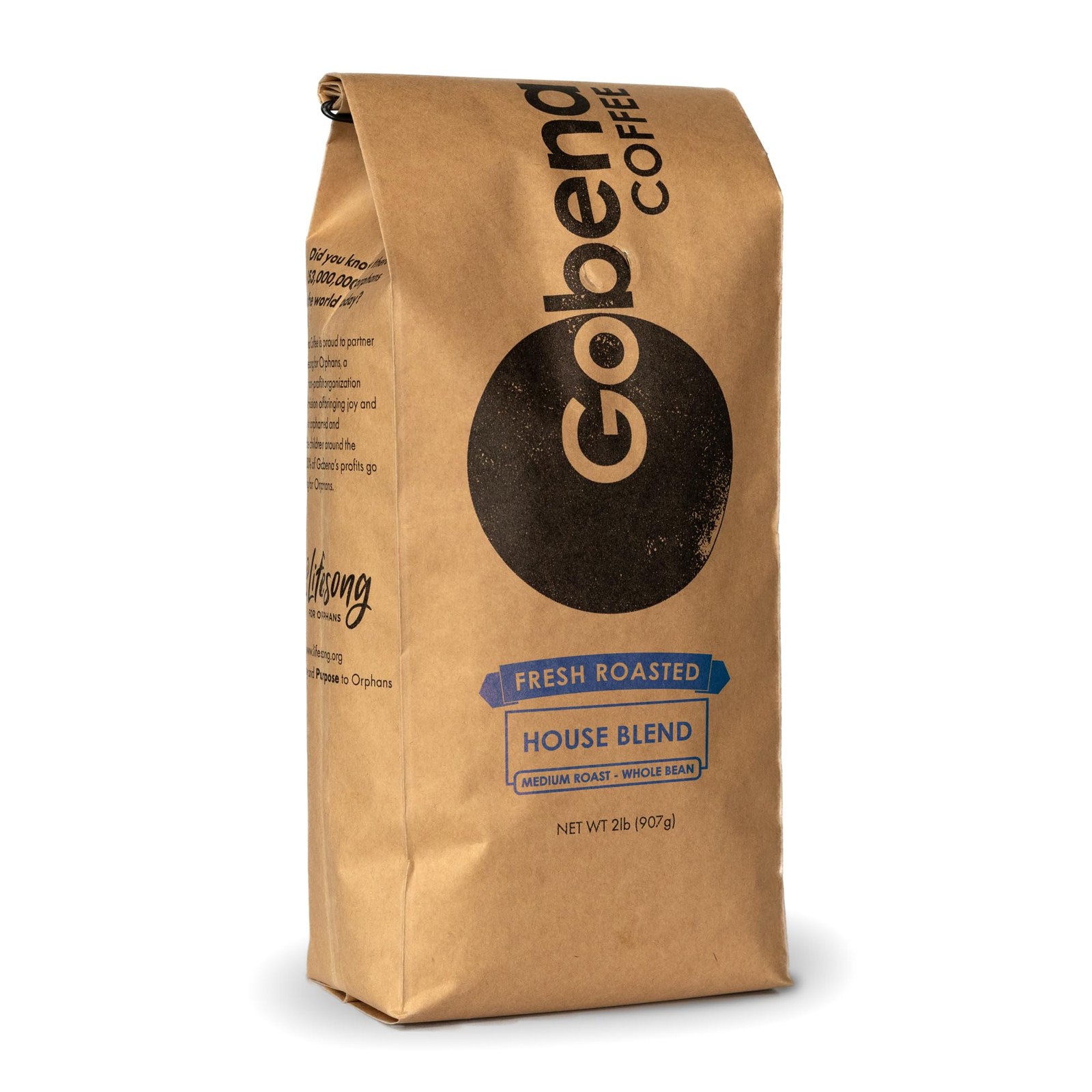 House Blend Medium Roast Whole Bean Coffee 100% Arabica Bulk 2 Lb 32 Ounce