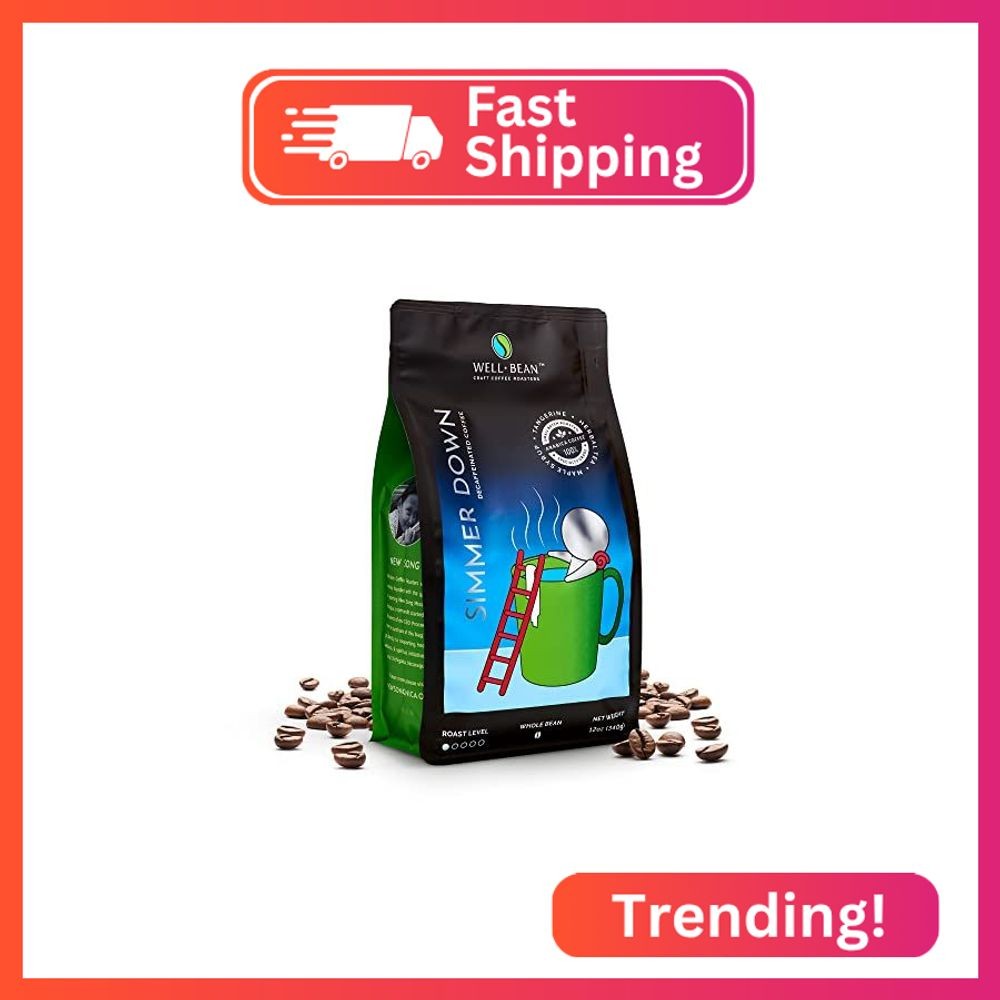 Well-Bean Coffee – Simmer Down Colombian Coffee Beans, Decaf Coffee, Swiss-Water