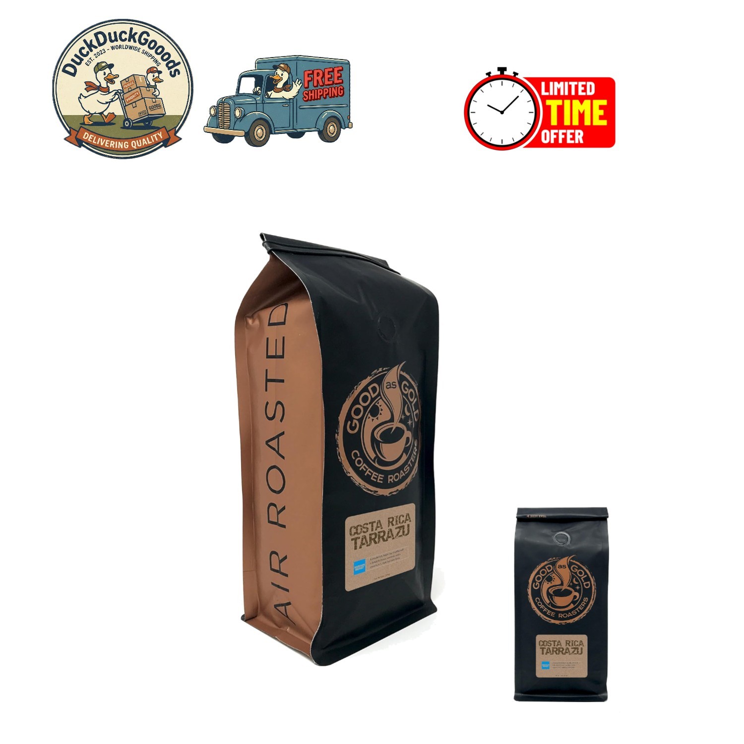 Freshly Roasted 12oz Costa Rica Tarrazu Coffee – Indulgent Dark Chocolate Taste