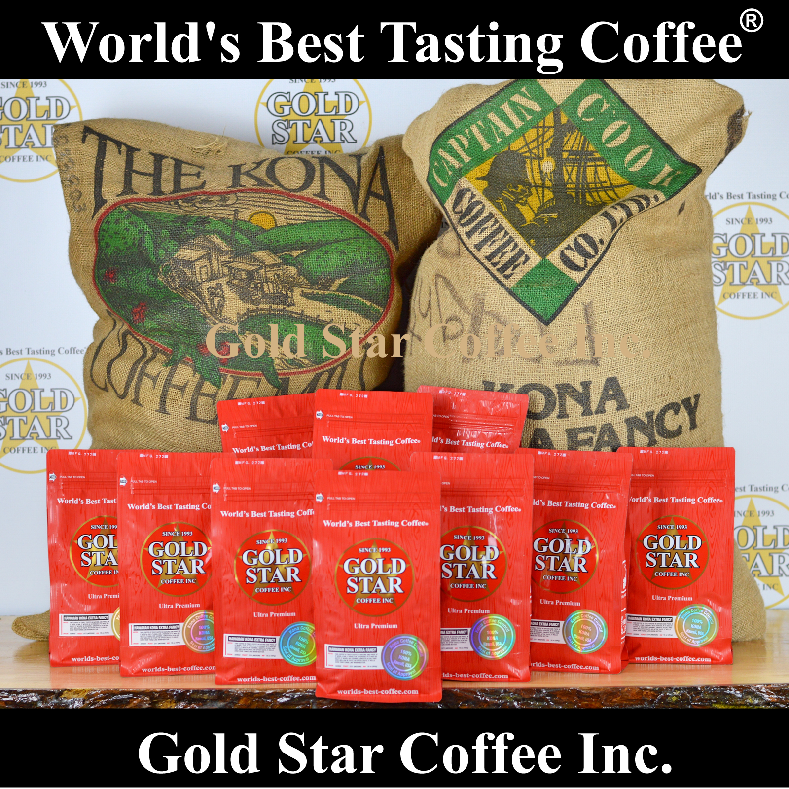 World’s Best Tasting DARK ROAST Coffee – 10 lb Hawaiian Kona Fancy French Roast