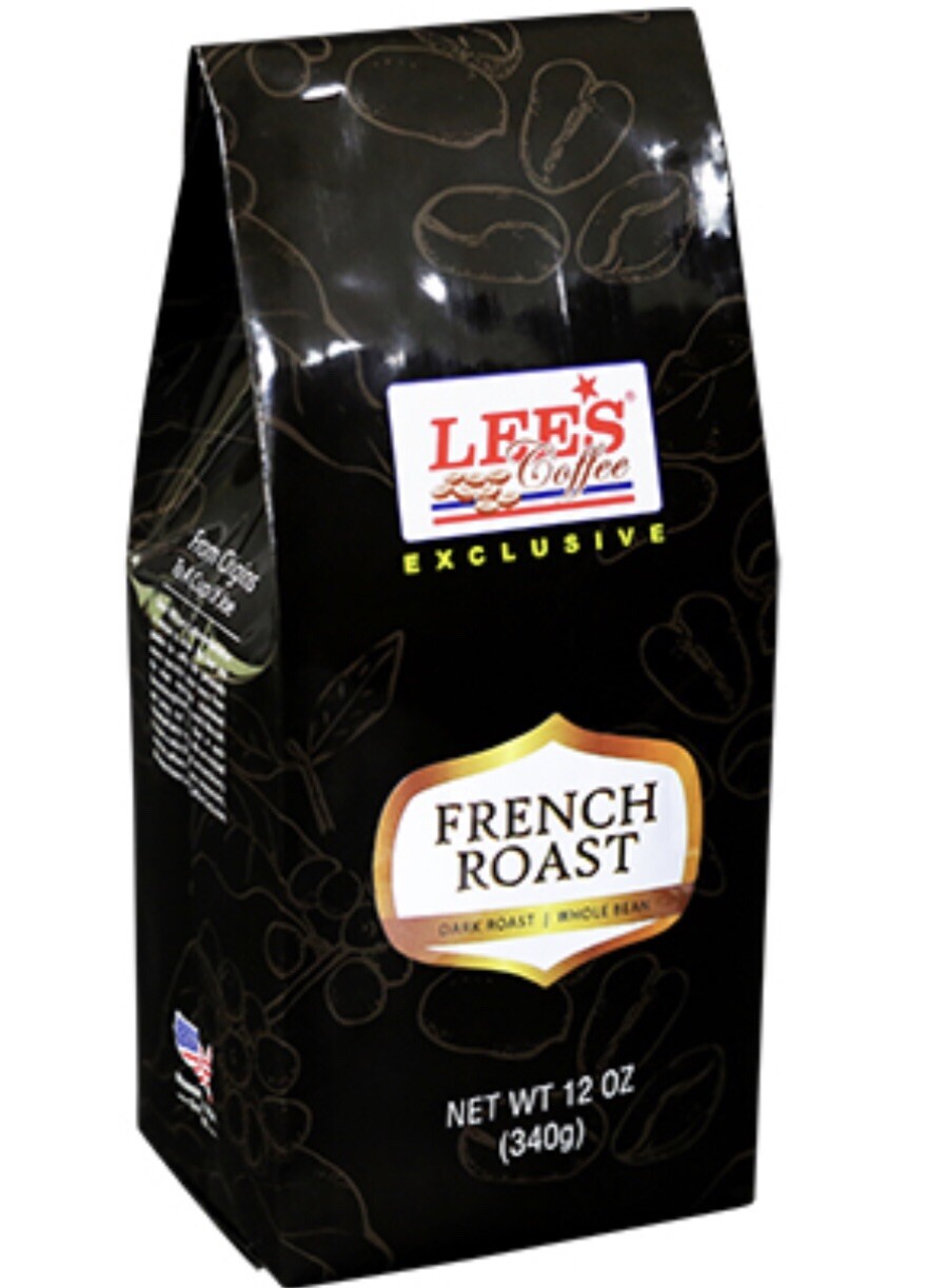 Lee’s Vietnamese Coffee French Roast Whole Bean 12 Oz 340 Gram Bag