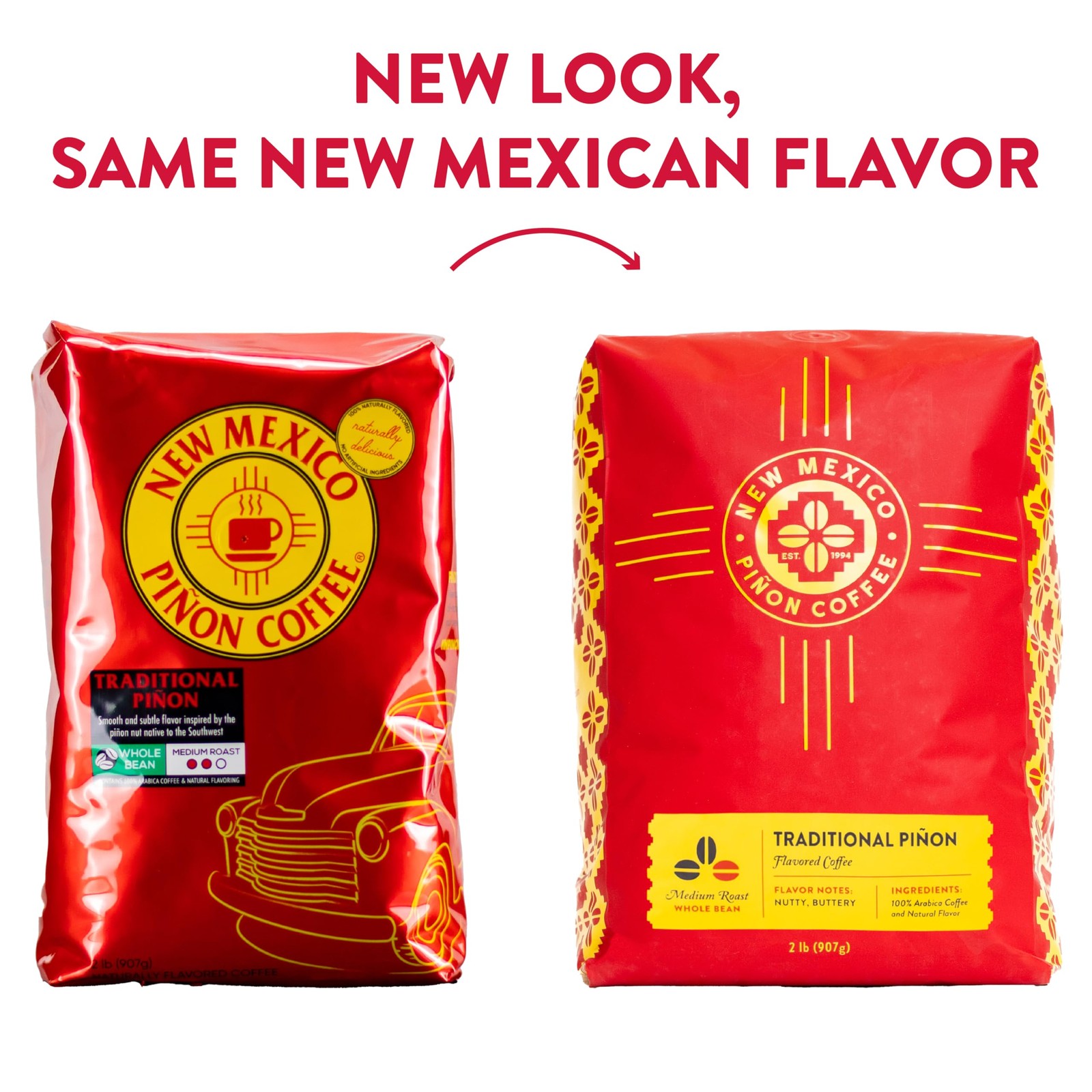 New Mexico Piñon CoffeeFlavored Coffee (Traditional Piñon Whole Bean, 2 pound)