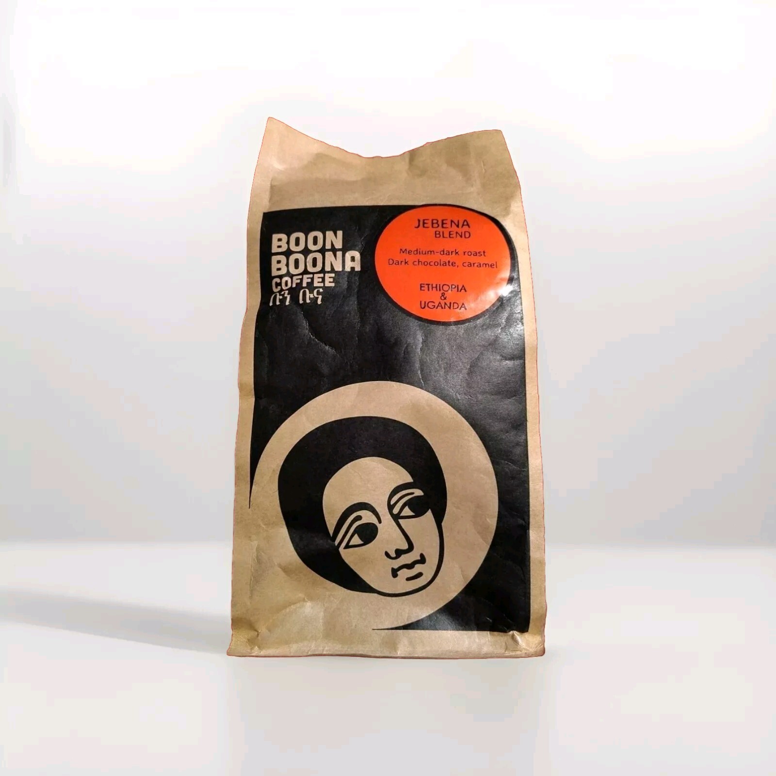BOON BOONA COFFEE Jebena Blend• ETHIOPIA & UGANDA WHOLE BEAN 🫘 12OZ MEDIUM-DARK