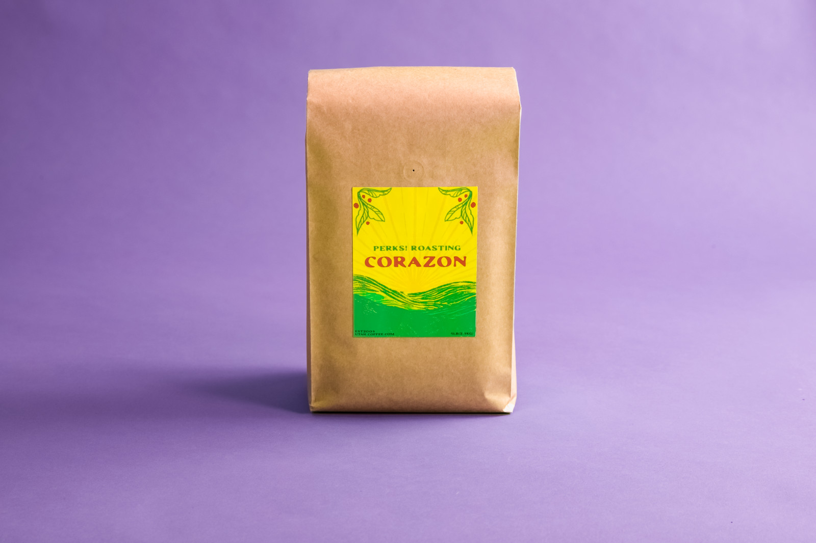 Perks! Columbia “El Corozon” Light Roast Whole Bean Coffee – 5lb Bag