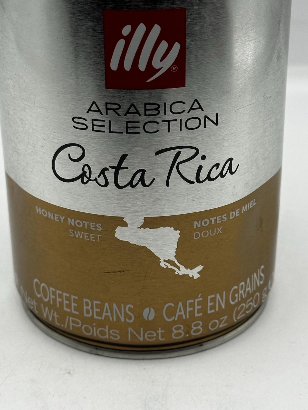 Illy Arabica Selection Costa Rica Whole Bean Coffee 8.8oz Can Honey Notes Sweet