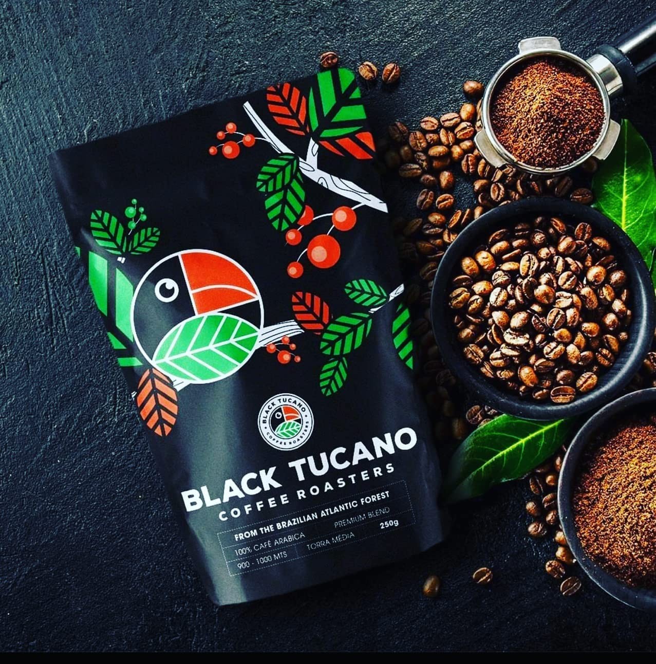 Specialty Coffee Brazilian Whole Bean, Medium Roast Premium Blend 8.8 Oz Bag