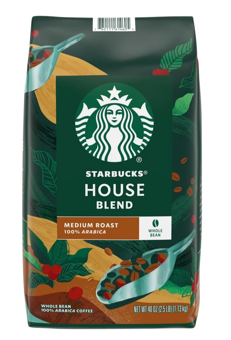 Starbucks House Blend Whole Bean Coffee, 40 oz.