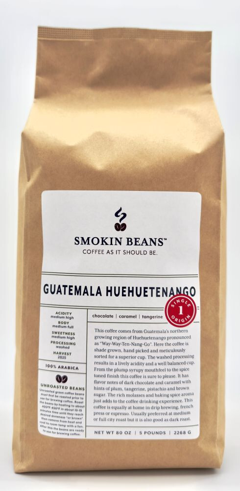 2lb/40lb – Guatemala Huehuetenango – SpecialtyGrade Unroasted Green Coffee Beans