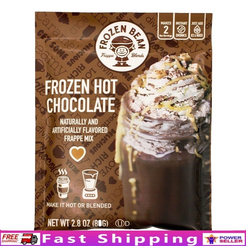 Caffeine Free Chocolate Frappe Drink Mix 12 Pack Kosher Halal Dessert Powder New