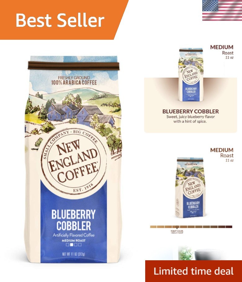 Blueberry Cobbler 11oz Medium Roast Ground Coffee – Gluten Free Delight