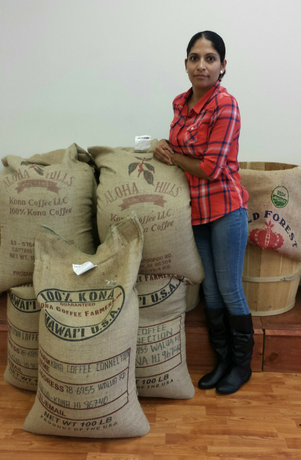 100% Hawaiian Kona Coffee Beans Medium Roasted 6 Pounds