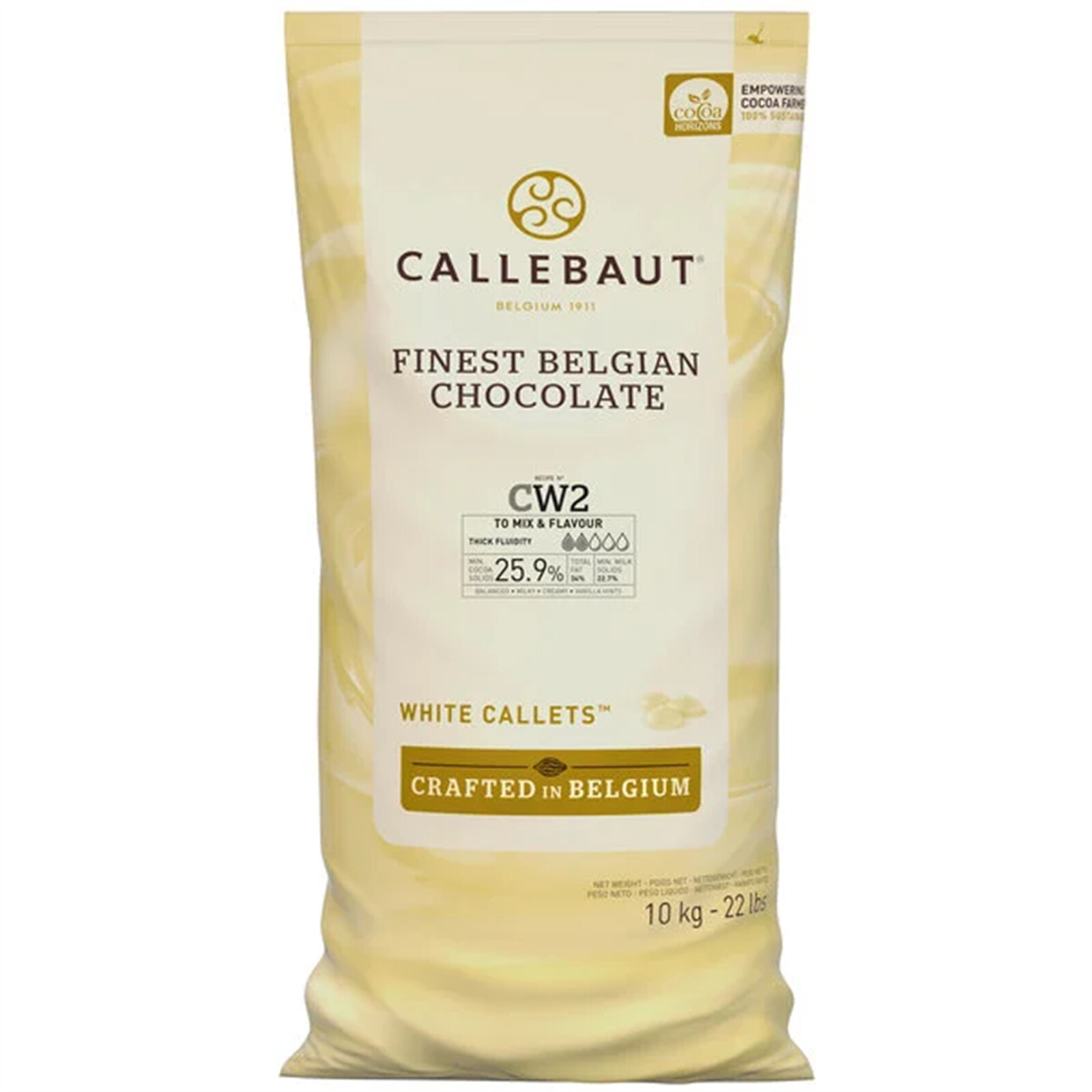 Callebaut Recipe CW2 White Chocolate Callets? 22 lb. WS-409CW2C595