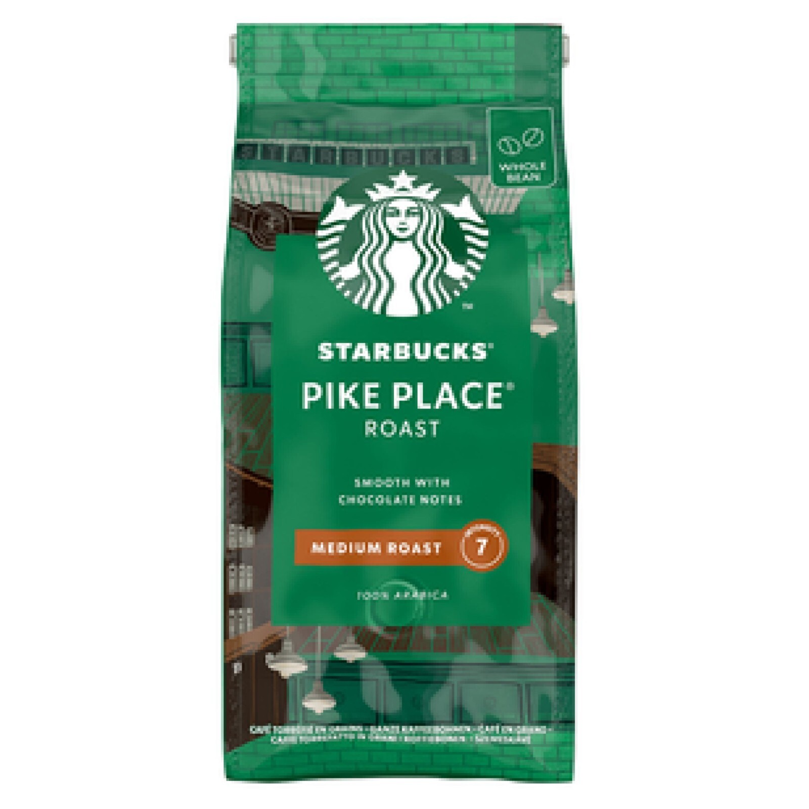 Starbucks Whole Bean Coffee 3 Pack Espresso Pike Place Blonde Roast 450g Each