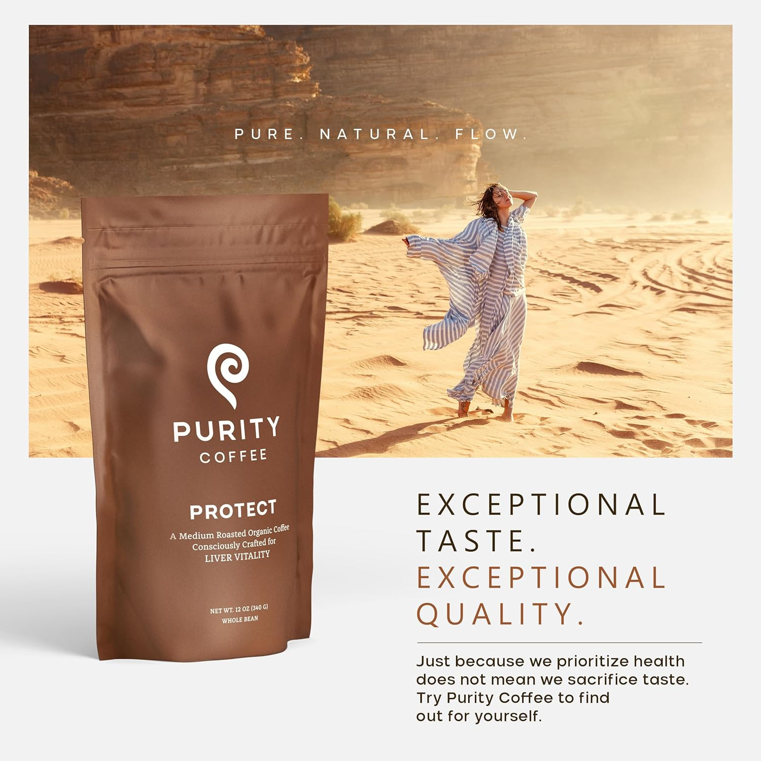 PROTECT High Antioxidant Light-Medium Roast Whole Bean (12Oz Bag) | Specialty-Gr