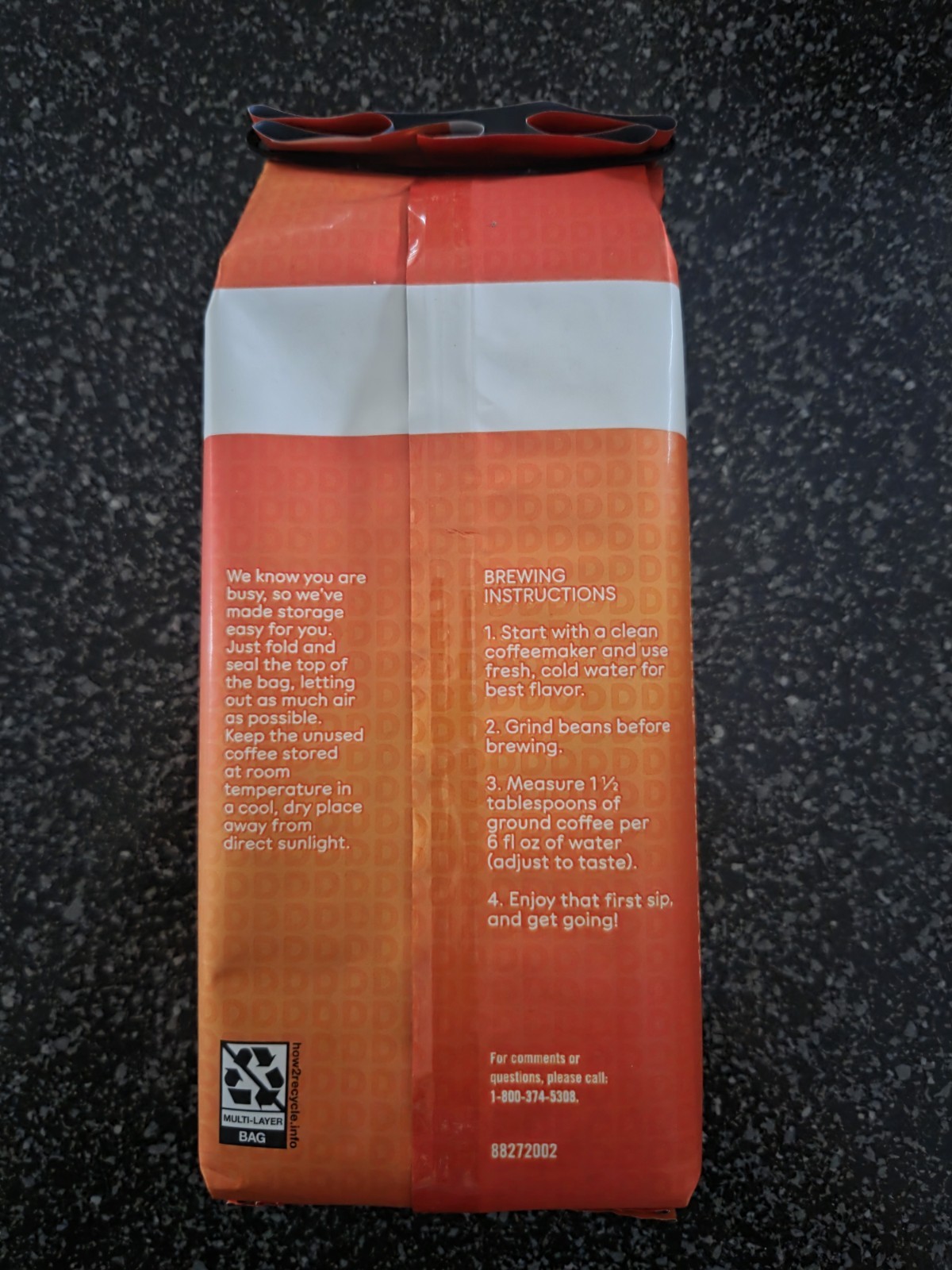 Dunkin’ Original Blend Medium Roast Whole Bean Coffee Bean 12 oz MPN 88272002